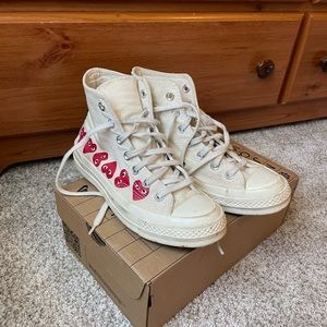 COMME DES GARÇONS PLAY X CHUCK 70 HI TOP 'MULTI HEART'
